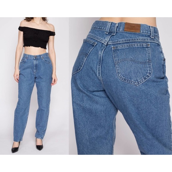 90s Lee High Waisted Mom Jeans - Medium to Large, 30.5" | Vintage Denim - Picture 1 of 8